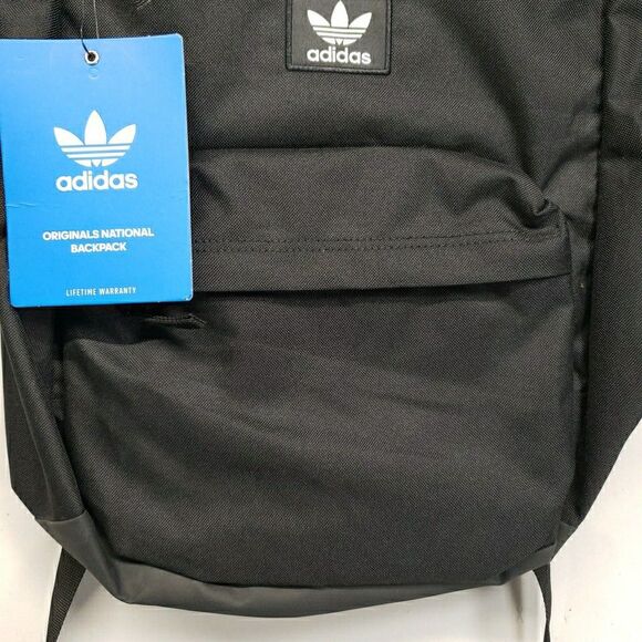Adidas Originals Nationals Bookbag Backpack Trefoil Black White New With Tags